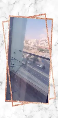 a picture of a mirror on top of a building at Lovely Studio appartment in a central location in Amman