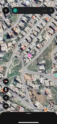 a map of a city with buildings and roads at Jarash in Jerash