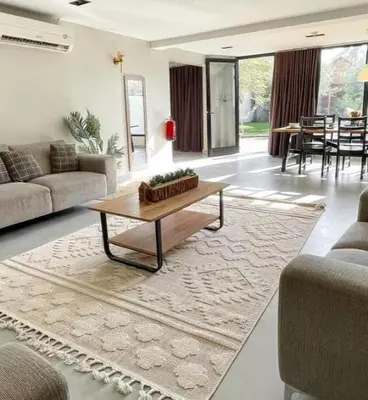 a living room with a couch and a coffee table at sweetsoul in Amman