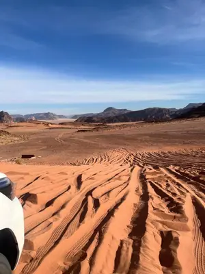 an image of a desert with mountains in the background at Camille WadiRum Camp in Disah