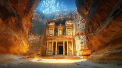 a building in the middle of a canyon at Camel Dive Club By The Sea Inn in Jurf ad Darāwīsh