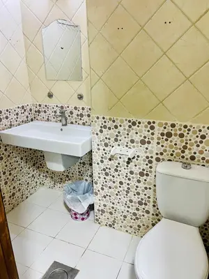 a bathroom with a toilet and a sink at Al safa in Amman