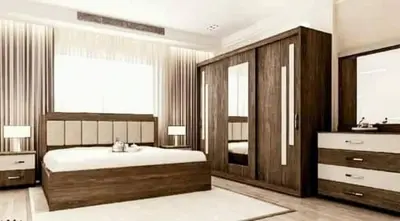 a large bathroom with a bed and a sink at مزرعة وفيلا غابة الارز in Jerash