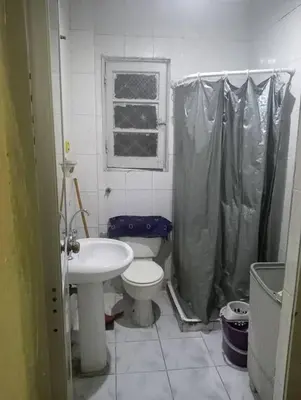 a bathroom with a sink and a toilet and a window at اهلا وسهلا في الاردن in Petra