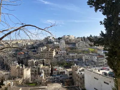 a view of a city with buildings at Stylish 2BR Apartment, Walkable Jabal Al-Weibdeh in Amman