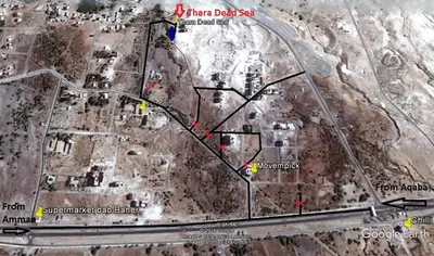 a map of a battlefield with a map of a city at Thara Real Estate in Sowayma