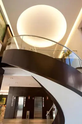 a lobby of a building with a circular ceiling at ibis Amman in Amman