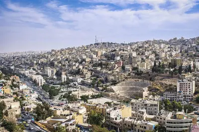 an aerial view of the city of jerusalem at Superior Executive Apartment in Umm Uthainah