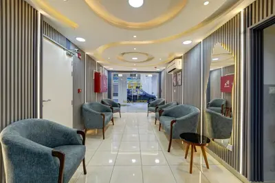 a row of chairs in a waiting room at Downtown Hotel للعائلات فقط in Aqaba