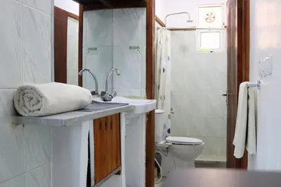 a bathroom with a sink and a toilet at VALUE PLACE in Wadi Musa