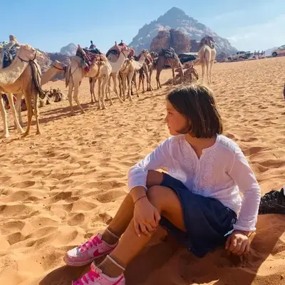 Wadi rum desert sky